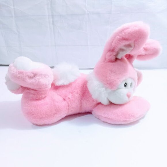 Pink white 16-inch bunny rabbit Easter plush Stuffed Animal - Picture 2 of 7